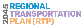 Draft 2045 RTP logo with text